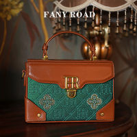 Top✔ top top? Fanyroad New Womens Bag High-Grade Handmade Embroidered Beaded Box Bag Messenger Bag Shoulder Crossbody Hand Bag ZZ