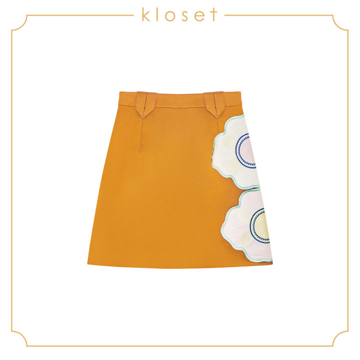 kloset-embellished-mini-skirt-sh18-s001-เสื้อผ้าผู้หญิง-เสื้อผ้าแฟชั่น-กระโปรงแฟชั่น-กระโปรงสั้น