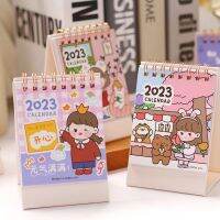 Sharkbang 2023มินิโต๊ะปฏิทินสก์ท็อปตกแต่งหนังสือ Kawaii การ์ตูนเกาหลีสร้างสรรค์ Notepad ของขวัญแบบพกพาตกแต่งบ้าน