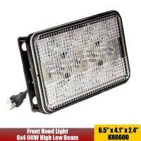 ลำแสง Led ปิดผนึก12V 24V 6X4 60W ไฟหน้ามอเตอร์ไซค์ด้านหน้าสำหรับ John Deere 6610 6650 6710 6750 6810 6850 6910 6950 Al75338