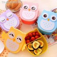 ▥┅ Owl Shaped Lunch Box Microwave Cute Cartoon Owl Outdoor Camping Picnic Food Storage Container Portable Bento Box for Kids School