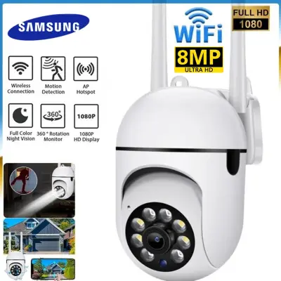 【ซื้อ 1 แถม 1 】Samsung กล้องวงจรปิด CCTV Camera กล้องวงจรปิด360 wifi V380 Pro 5G คืนวิสัยทัศน์ กล้องวงจรปิด WiFi IP Camera 8MP กลางแจ้ง กันน้ำ กล้องวงจร Full HD wifi camera