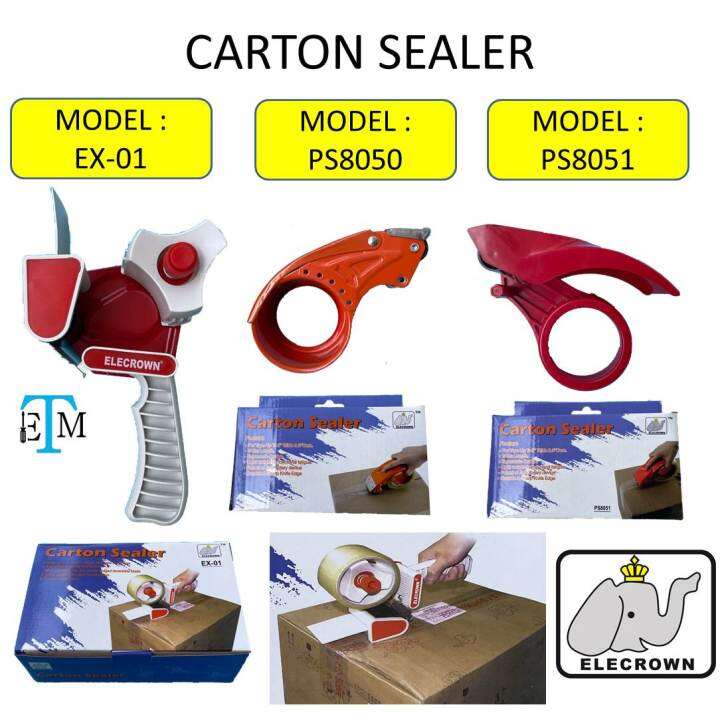 ELECROWN CARTON SEALER TAPE DISPENSER PACKING SEALER BOX CARTON Lazada