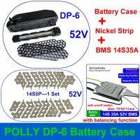 เคส DP-6 POLLY สำหรับจักรยานไฟฟ้า,เคสมือถือ36V 48V 52V 60V 70ชิ้นพอดีกับเซลล์18650กล่องเปล่าแถบนิกเกิล10S 13S 14S 30A BMS สำหรับ DP6 DIY