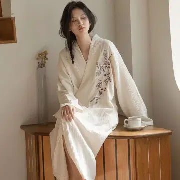 Chinese DragonNightwear Men Robe Silk Satin Japanese Kimono Dressing Gown  Bath