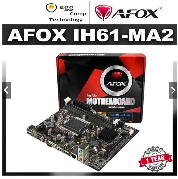 AFOX IH61-MA2 Intel H61 LGA 1155 DDR3 MicroATX Motherboard INTEL H61M ...