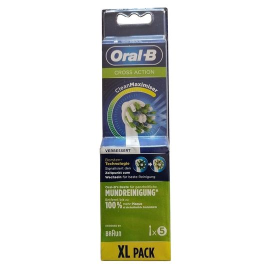 Oral-B CrossAction Replacement Electric Toothbrush Heads ( XL Pack - 5-Count )