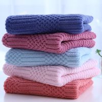 Coral Fleece Microfiber Towel Jacquard Home Bath Towels Face Towel Absorbent Washcloth Super Soft Washing Cleaning Supplies Towels