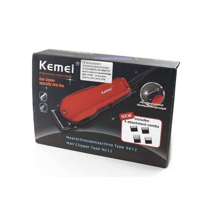 kemei-แบตเตอเลี่ยนตัดผม-รุ่น-km-9012-ฟรี-ผ้าคลุมตัดผม1ชุด-แบตตาเลี่ยน-ปัตตาเลี่ยน-ตัดแต่งทรงผม-ทั้งผู้ชาย-และ-ผู้หญิง-แบบชาร์จ-ไร้สาย-พร้อมที่รองหวี-4-ชิ้น-โกนหนวด-เล็มเครา-ใช้ได้ทั้งเด็กและผู้ใหญ่-el