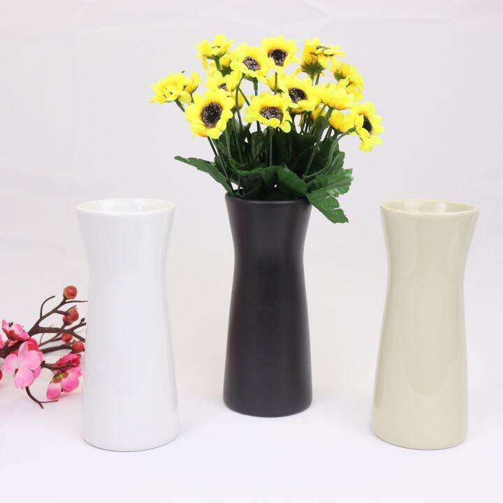 แจกัน-vase-แจกันเซรามิค-แจกันทรงนาฬิกาทราย-แจกันทรงสูง-แจกันดอกไม้-แจกันตั้งโต๊ะ-แจกันมินิมอล