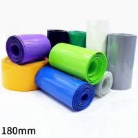 PVC Heat Shrink Tube 180mm Width Blue Multicolor Shrinkable Cable Sleeve Sheath Pack Cover for 18650 Lithium Battery Film Wrap Electrical Circuitry Pa