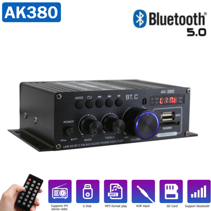 Ak380 800W 12V Power Amplifier Stereo Home Car