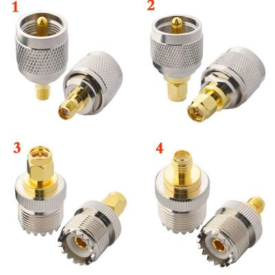 1Pcs SMA Male Female to UHF PL259 Male Female SO239 Plug RF Adapter Connector Radio Walkie Talkie Electrical Connectors