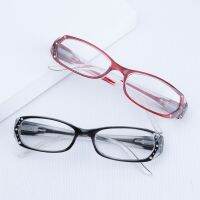 1Pc Printing Presbyopic Glasses Diamond Embellished PC Explosion proof Spring Leg Reading Glasses Presbyopia Computer Goggles