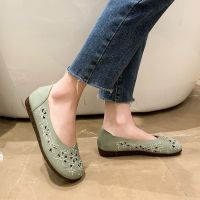 Women Summer Flat Shoes Flower Hole Loafers Breathable Female Leisure Shoes Ladies Flats Woman Plus Size Zapatos De Mujer