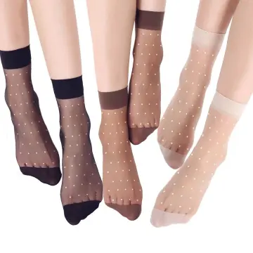 Black Ankle Fishnet Socks Nylon For Women Lady - Summer – Double A