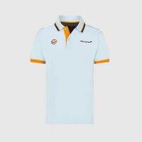 ชุดมอเตอร์ไซค์ออฟโรด McLaren สีน้ำเงินใหม่ F1 ชุดแข่ง POLO เสื้อแห้งเร็วระบายอากาศ ~