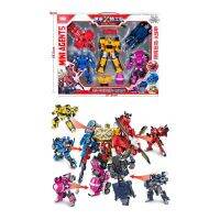 [COD] จัดส่งรวดเร็ว★Miniforce X 5 In 1 Transformers Toy Mander Agent รถหุ่นยนต์ของเล่นเด็ก Gift