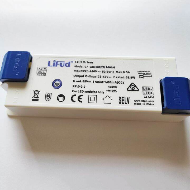 lifud-ไดรเวอร์-led-60w-1400ma-dc-25-42v-แผงควบคุมระบบไฟ-lf-gir060ym1400h-ac220-240v-ดาวน์-ไดรเวอร์ไฟส่อง-led