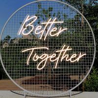 Custom Neon Sign Better Together Led Neon Light Warm White Pink Wall Hanging Happy Birthday Oh Baby Party Wedding Decoration Night Lights