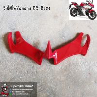 วิงใต้ไฟ Yamaha R3 สีแดง(งานABSแท้)แข็งแรงทนทาน