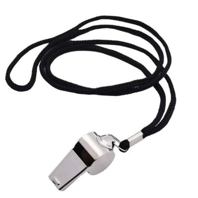1Pcs Stainless Steel Whistle Professional Football Basketball Sport Competition Coach Whistle School Cheerleading Lanyard Tools Survival kits