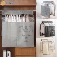 Dulcii ถุงแขวนเสื้อผ้ากันฝุ่น,ถุงสูทสำหรับตู้เสื้อผ้าฝาครอบพลาสติกใสกันฝุ่นกันน้ำถุงเก็บสูทกระเป๋าจัดระเบียบแบบแขวน