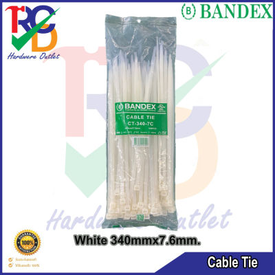 Bandex Cable Tie CT-340-7C(13.1/2") White 340mmx7.6mm.