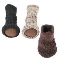 4PCS Knitted Chair Foot Cover Non-slip Table Legs Chair Legs Furniture Foot Socks Floor Protection Pads Moving Noise Reduction