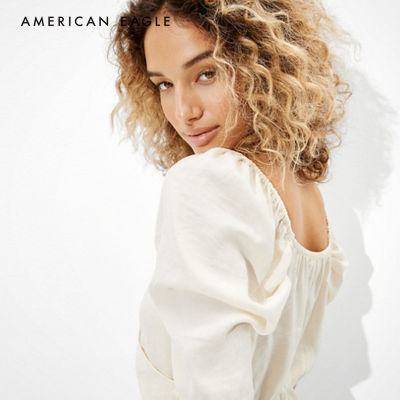 American Eagle Puff Sleeve Blouse เสื้อ เบลาซ์ ผู้หญิง (EWSB 035-3052-106)