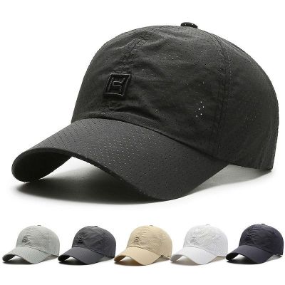 ▧❃○ Hat mens quick-drying baseball cap outdoor sports peaked cap womens sun visor summer mesh cap perforated breathable sun protection