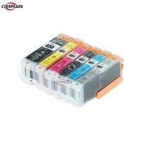 【Itian Pavilion】 CISSPLAZA 6 X PGI 450 CLI 451 BK C M Y GY ตลับหมึกที่รองรับสำหรับ Canon MG6340 MG7140 MG7540 IP8740สีเทา