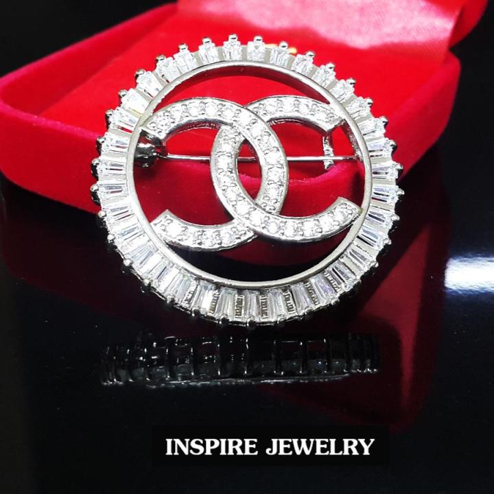 inspire-jewelry-เข็มกลัดเพชร-size4x4cm-งานเพชรcz-เพชรสวยเกรด-aaa-งานจิวเวลลี่-ราคาเบาๆ-เพชรวิ้งเจิดจรัส-white-gold-plated-งานอินเทรนแฟขั่นชั้นนำ-ดีไซด์