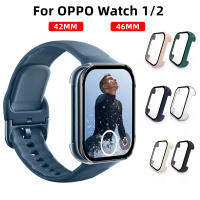 เปลือกป้องกันหน้าจอสำหรับ Oppo Watch 2 42มิลลิเมตร46มิลลิเมตรอุปกรณ์เสริมกรณีที่เป็นมิตรเต็มครอบคลุมล้างฟิล์มนิรภัยกรอบสำหรับ Oppo Watch 46มิลลิเมตร