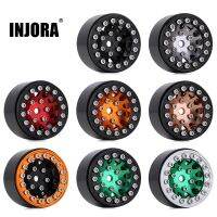 INJORA 4PCS CNC 1.0" Beadlock Wheel Rims for 1/24 RC Crawler Car Axial SCX24 AXI90081 AXI00001 AXI00002 FCX24 Enduro24 (W1049) Electrical Trade Tools