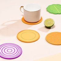 【small stationery】    NEWNovelty Table Placemadeat ฉนวนกันความร้อน Non Slip Bowl Paddangercoffee Cup Coaster