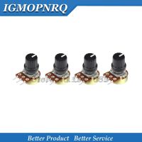 5Sets 5PCS 5PCS WH148 B1K B1M ohm 1K 2K 5K 10K 20K 3Pin 15mm 10K 3 Terminal Taper Rotary potentiometer for Arduino