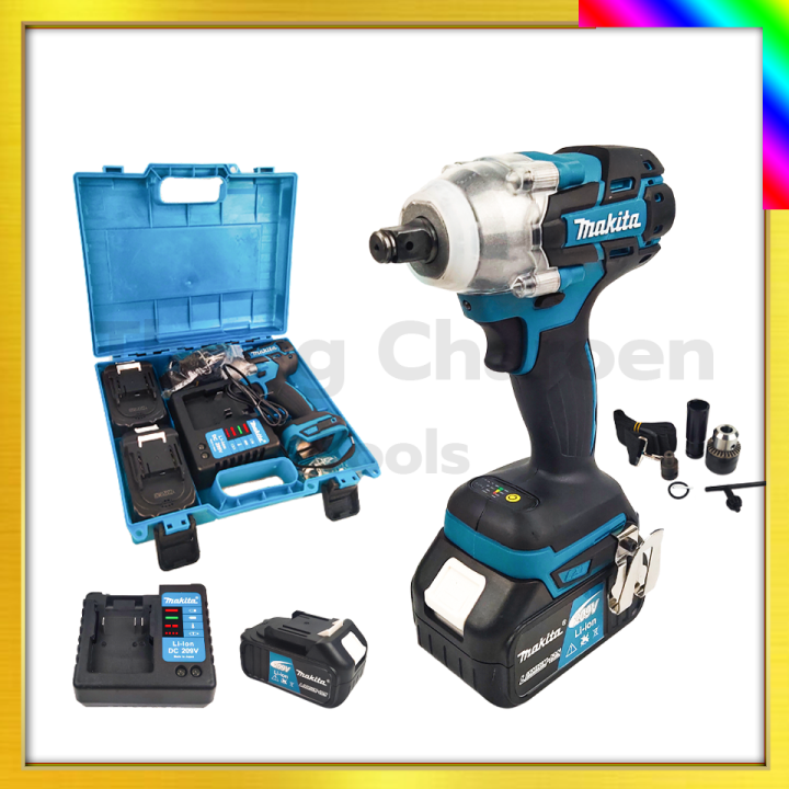 makita-บล็อกไร้สาย-229v-แปลงเป็นสว่านได้-รับปะกันตรงปกไม่จกตา-ไม่ตรงปกยินดีคืนเงิน100-รับประกัน3เดือน-aaa