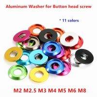 5pcs/10pcs M2 M2.5 M3 M4 M5 M6 M8 colourful Aluminum cup head washer for button head screw Bolts Furniture Protectors Replacement Parts