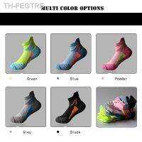 【hot】✸◊♝  Cycling Socks Woman Short Advanced Looped Back Color Compression Calcetines Ciclismo Hombre