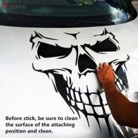 สติกเกอร์ไวนิลรูปลอกฝากระโปรงรถหัวกะโหลกสีดำขนาด18 "หน้าต่างรถบรรทุกรถยนต์ดีที่สุด