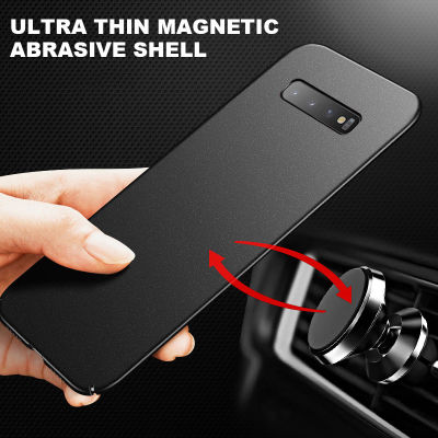Ultra-thin Magnetic Matte PC Phone Case For Samsung Galaxy S21 S20 S22 S23 S10E S9 S8 Note 20 10 9 8 Plus Protection Cover