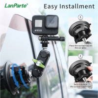 Lanparte Universal Suction Cup Action Camera cket Holder For Car For GoPro 11, Xiaomi, Sargo Sport Cam Photo Studio Kits