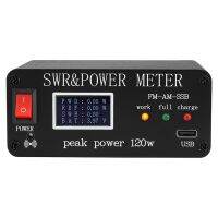 1.8MHz-50MHz 0.5W-120W SWR HF Short Waves Standing Waves Meter Power Meter FM AM CW SSB SWR with OLED Display Screen