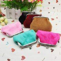 【JH】Fashion Women Candy Color Coin Purse Winter Student Plush Coin Purse Wallet Portable Card Key Purse