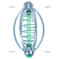 langyouzi9 เครื่องให้อาหารตกปลาว่ายน้ำสปริงตะกั่ว Sinker 5cm 6cm 7cm