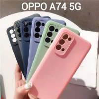 (พร้อมส่งในไทย)เคสTPU​นิ่ม​สีพาสเทลคลุมกล้องOPPO A74 5G