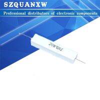 ┋☃ 5Pcs Full Value 20W 5 Cement Resistor Power Resistance 0.1 10K 1R 2R 6.8R 0.01R 4.7R 330R 510R 68R 10R 100 1K 1.5K 2K 10K ohm