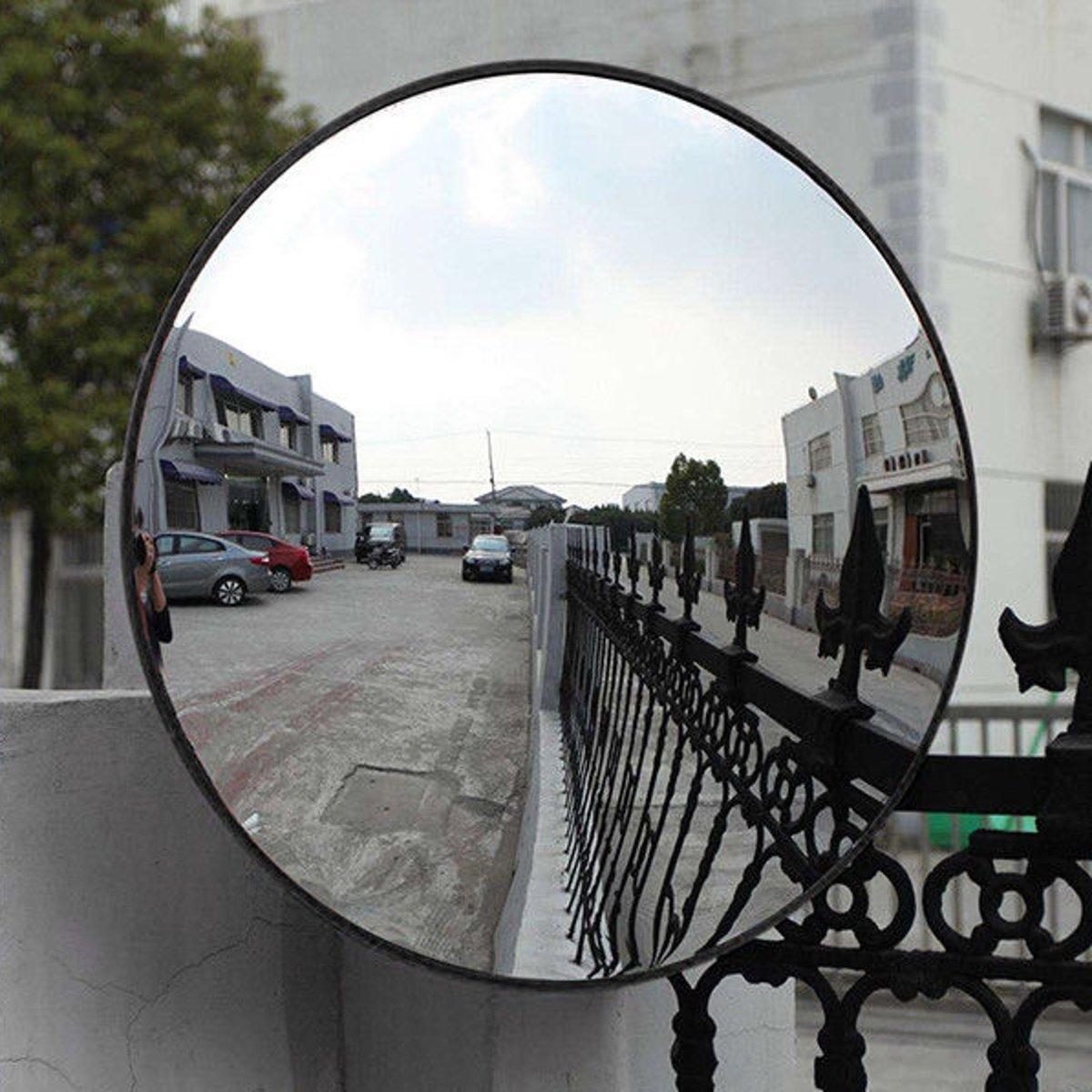 30/45/60cm Wide Angle Security Curved Convex Road Mirror Traffic Driveway Safety 