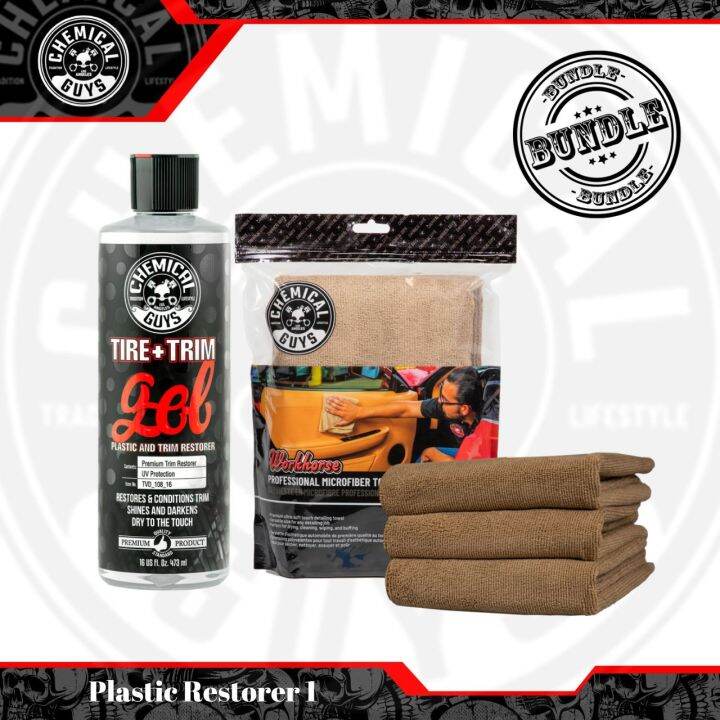 Chemical Guys Plastic Restorer 1 Bundle [3 ITEMS] Lazada PH